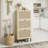 Practical freestanding shoe cabinet with multi-purpose design