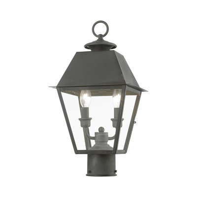 Tête de lanterne câblée à 2 lumières H 17,5 po Houlihan