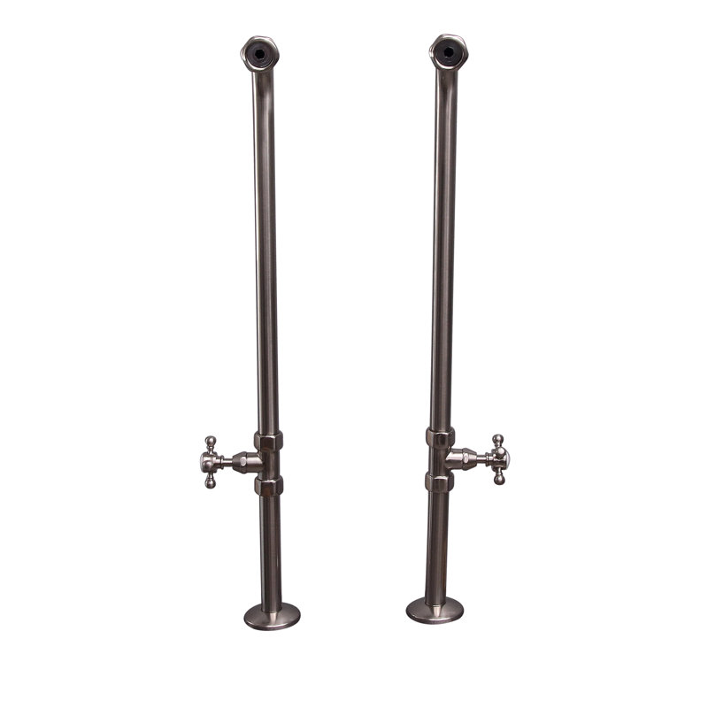 Baignoire autoportante 34 ", Nickel brossé, H 37 po x l 4 po x P 4,25 po