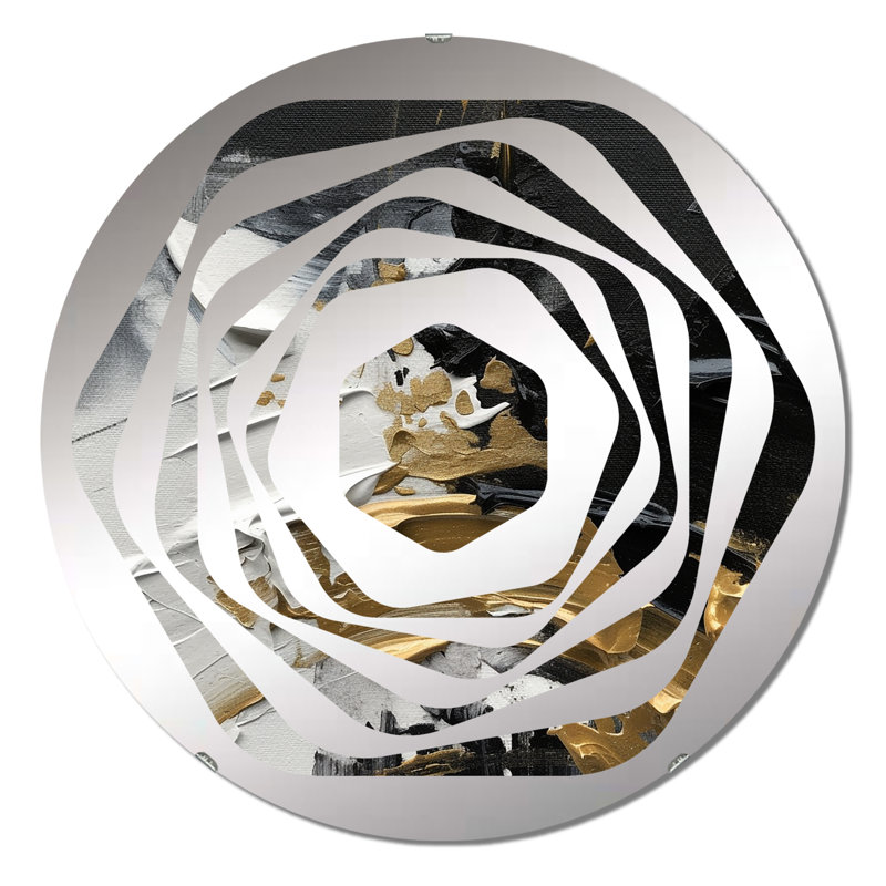 Miroir décoratif Mystery Awakening VII - Amorphe, 31,4 po x 31,4 po