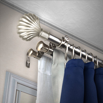 Frieda Steel Adjustable Triple Curtain Rod