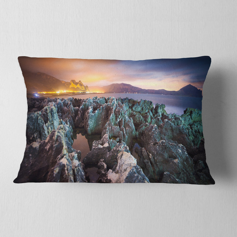 Coussin lombaire imprimé avec vue magnifique sur la côte