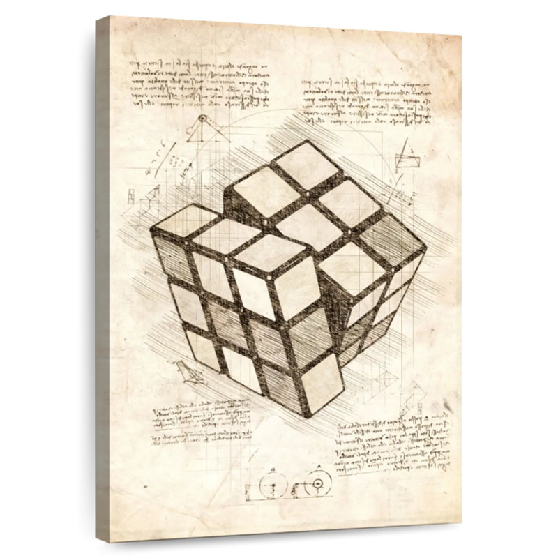 Cube Laelle Rubik, H 24 po x l 16 po