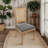 Elegant Louis XVI Dining Chairs With Rattan Back (Set Of 2) - Upholstered Linen Seats,Solid Wood Frame, Antique Finish, Rattan Backrest-1711527883