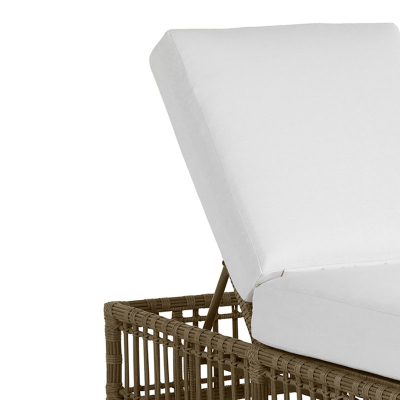 Newport Woven Chaise, Rollo Lace InsideOut® Linen, No Welt