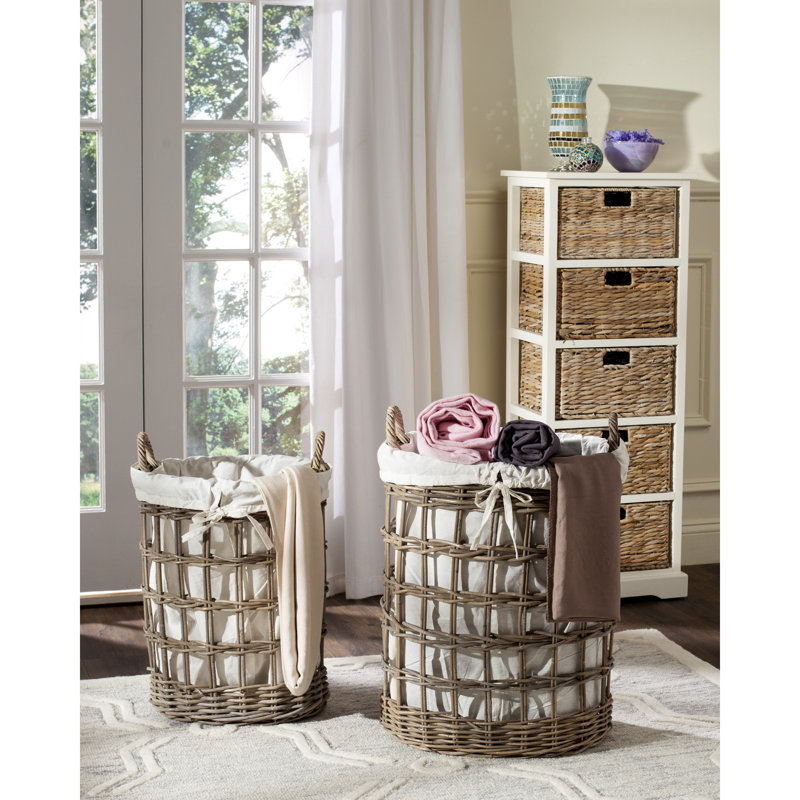 Laundry Set with Handles, Natural