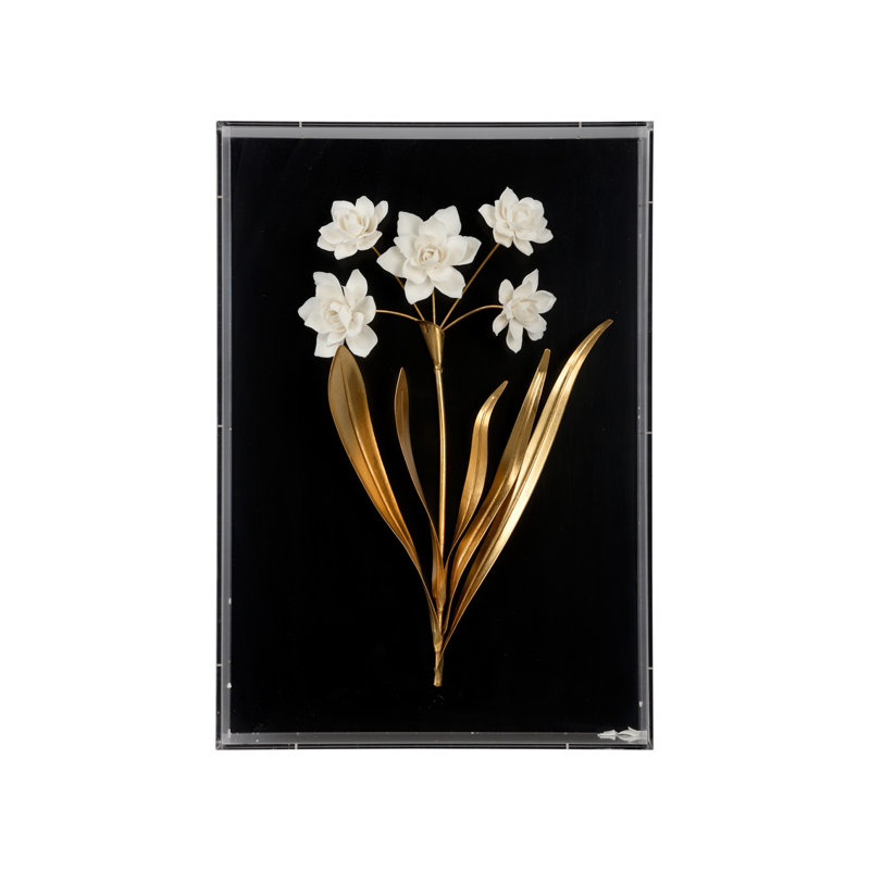 Porcelain Flower Black - D