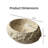 [18'' Irregular Oval Resin Bathroom Sink]– Stone Pattern Artistic Vessel Basin | No Faucet | Compact Small Space Design​-118848982