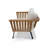 Java Teak Deep Bowl  Set, 4-Person