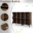 Chasse 49.6" Modern Dark Walnut Console Table