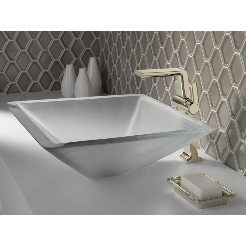 Pivotal Single Hole Bathroom Faucet with Drain Assembly and Diamond™ Seal Technology, Polished Nickel