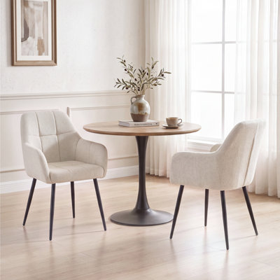 Chenille Fabric Dining Chair