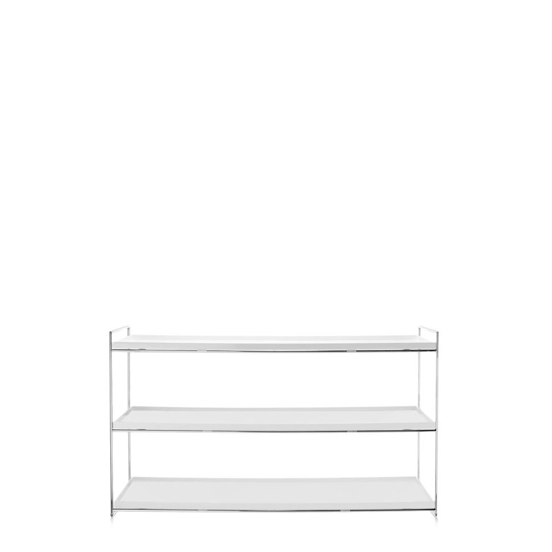 Bibliothèque à plateaux, Blanc