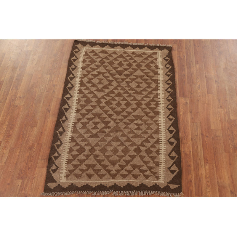 Kilim Reversible Wool Area Rug 3x5
