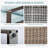 Patio Wicker Sofa Set With A 3-seat Sofa & 2 Ottomans, Outdoor Conversation Furniture Set With Removable Cushions & Wood-looking Metal Armrest For Garden, Backyard, Porch, Deck-944108197