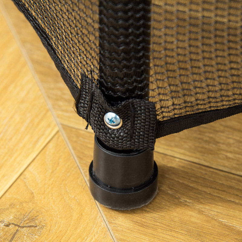 HOMCOM Hexagon Kid / Toddler Trampoline, Black