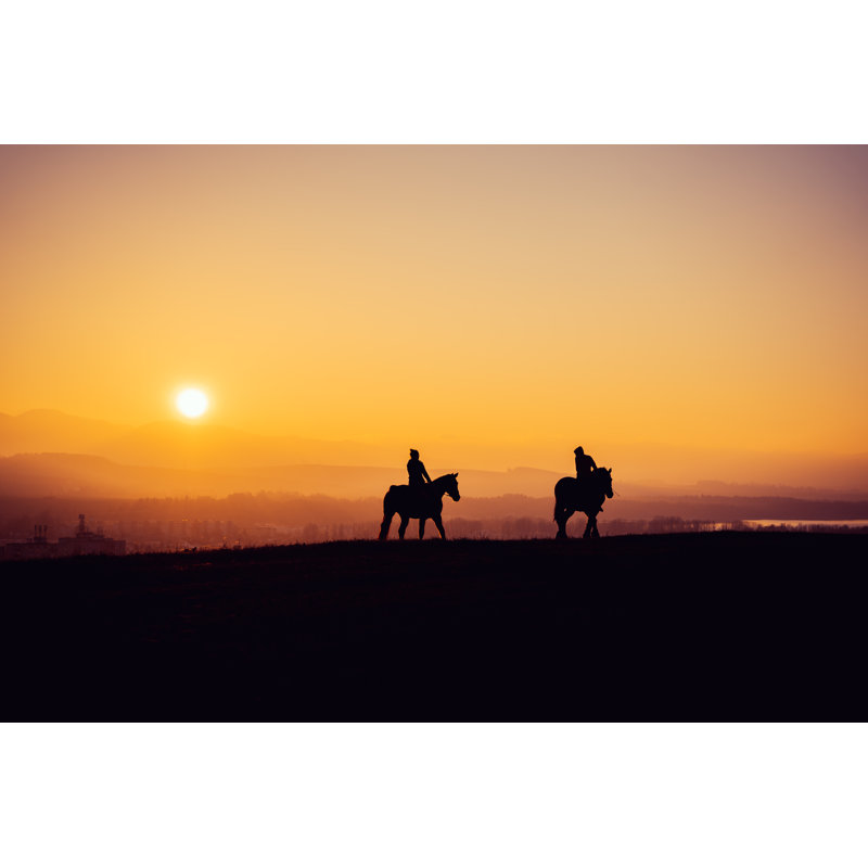 Horse Riders by HunterBliss - Wrapped Canvas Print, 81cm H x 122cm W