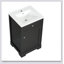 Meuble-lavabo moderne de 20 pouces avec lavabo, porte à fermeture douce, support de rangement et tablette réglable pour les espaces compacts-341037957