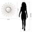 Miroir mural rond à glam bling fleur burst Chumasero