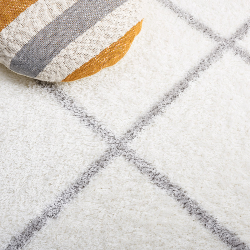 Tahoe Shag Performance Geometric Rug, Rectangle 5' x 7'