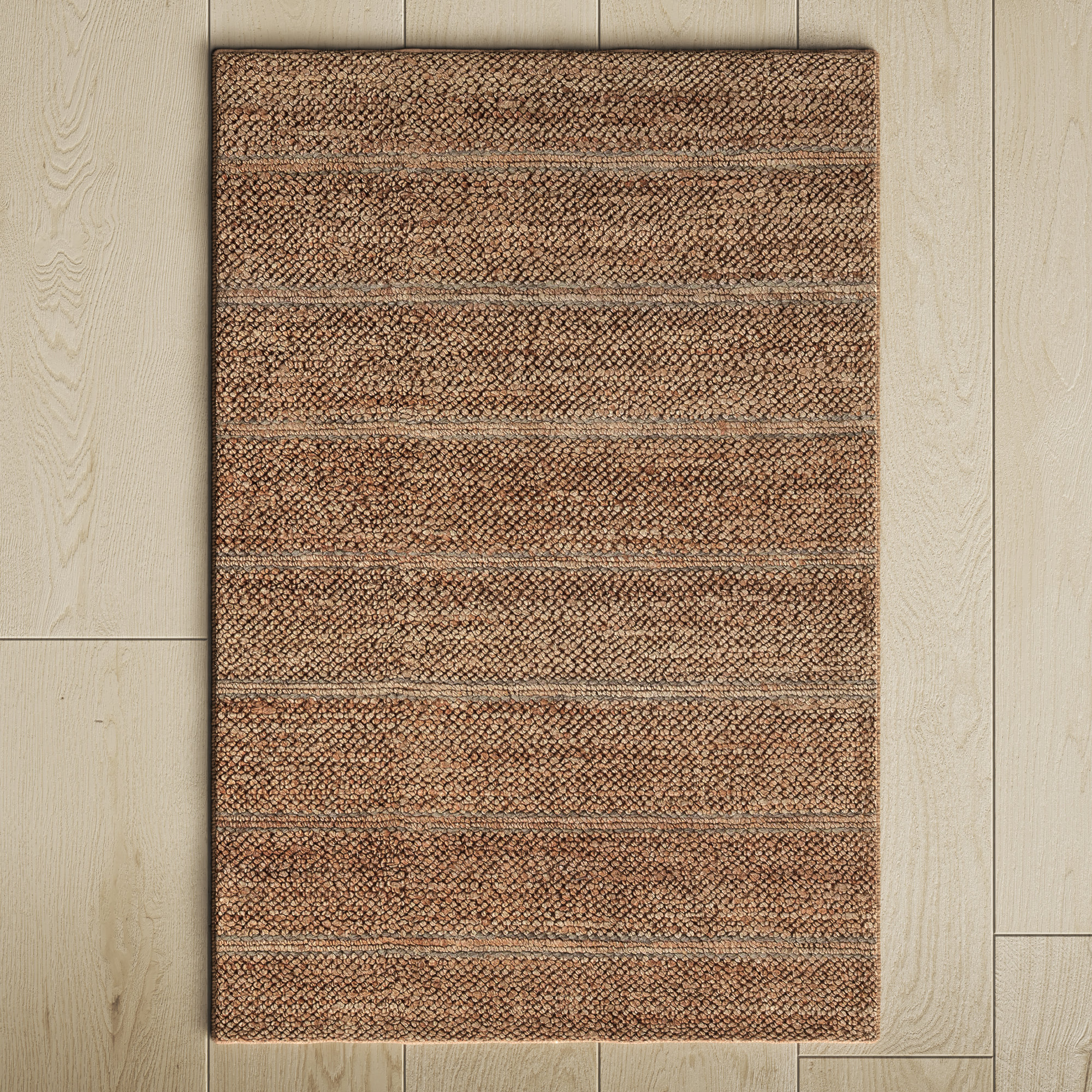 Beamond Handmade Jute / Sisal Brown Rug, Rectangle 9' x 12'