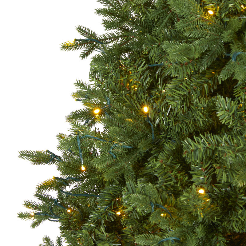 Lighted Artificial Fir Christmas Tree, 8' H