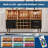 47" Bar Cabinet with LED Lights & Charging Station, Freestanding Liquor Cabinet with Wine Storage, Compact Home Bar for Living Room & Kitchen, Natural-126357544