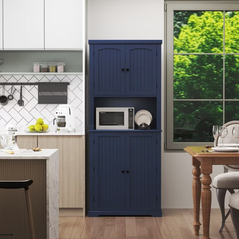 Armoire de rangement 72 po, Bleu