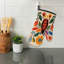 Floral Blush Oven Mitt Cotton Twill