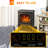 22" Electric Fireplace Heater, Freestanding Fire Place Stove With Realistic LED Flames And Logs, And Overheating Protection, 750W/1500W