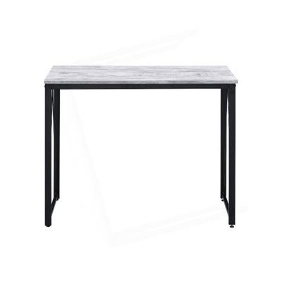 Bureau d'écriture rectangulaire avec base en métal