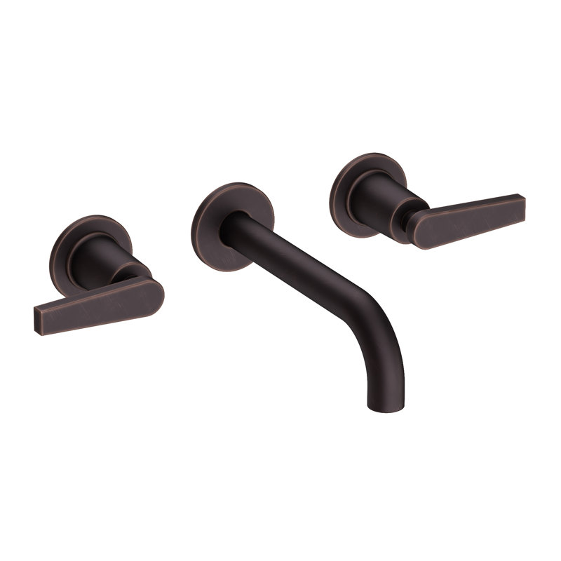 Dorrance Wall Mount Bathroom Faucet, Antique Copper