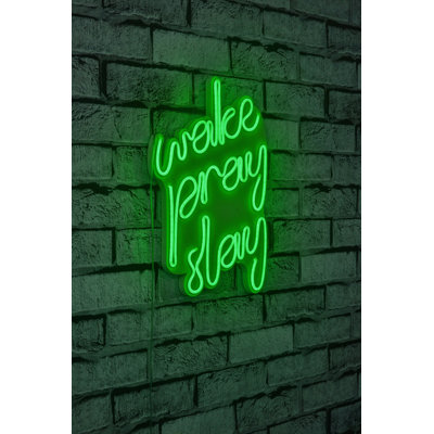Bande lumineuse néon flexible à DEL, vert imperméable, 15,4 x 14,9 x 0,8 pouces | DC 12 V, 8 W à 10 W / m | Système de suspension murale intégré, gabarit en mousse de PVC durable | Parfait pour la décoration intérieure, les fêtes et les événements