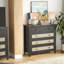 Buffet avec 4 tiroirs, console moderne en bois pour la cuisine, le salon et le couloir-1197077968