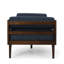 Chaise longue en tissu bleu marine: un endroit confortable pour se détendre avec une structure de salon au design lisse pour la détente-1612693580