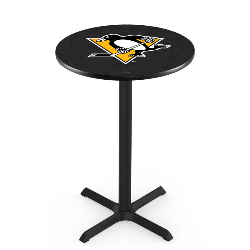 NHL Pub Table, Pittsburgh Penguins, 36" H x 30" L x 30" W