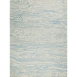 Cortero Hand Tufted Wool Abstract Area Rug in Light Blue/Ivory