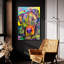  «You Gonna Finish That Sandwich» par Dean Russo, art mural en verre acrylique, 24 po x 36 po-1277225364