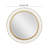 Andre Solid Wood Circle Wall Mirror