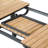 6 - Person Teak Wicker Patio Dining Set with Extendable Rectangular Table , Cushions Included