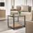 Rustic Rectangle Side Table with Storage, End Accent Tables, Living Room Furniture