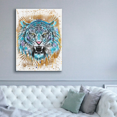 Art mural sur toile Fierce 1 par Dean Russo, 26 po x 34 po