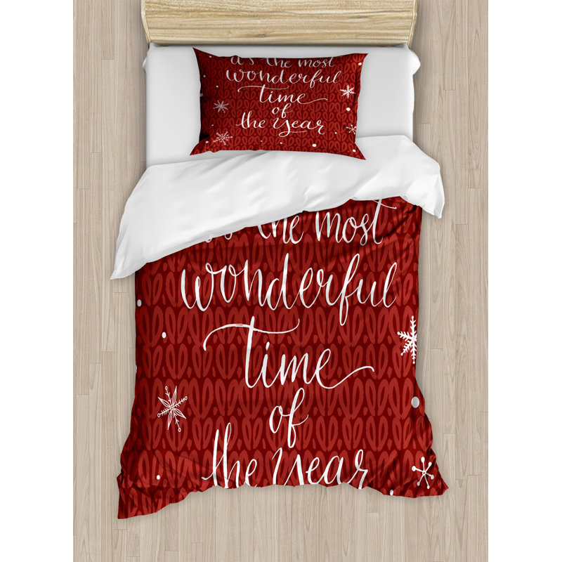 Modern & Contemporary Polyester Duvet Cover, Twin Duvet Cover, Saying