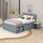 Full Size Platform Bed With Drawer-870112051