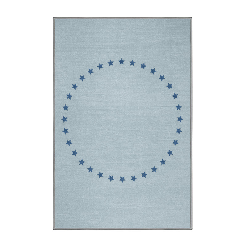 Soft Plush Finnell July 4Th Modern & Contemporary Abstract Area Rug in Gray – Gray Binding, 3x5
