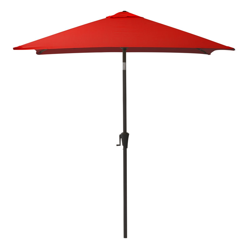 Parasol de marché carré Fidel, Rouge pourpre