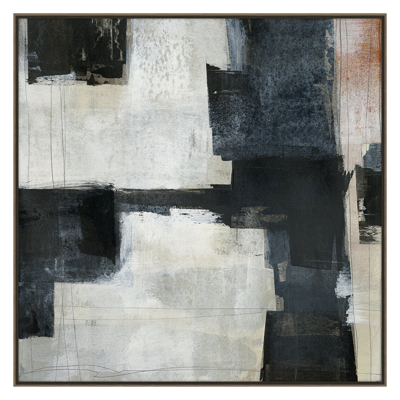 Meditations 3 Print by Maeve Harris, 36" H x 36" W x 2" D, Walnut