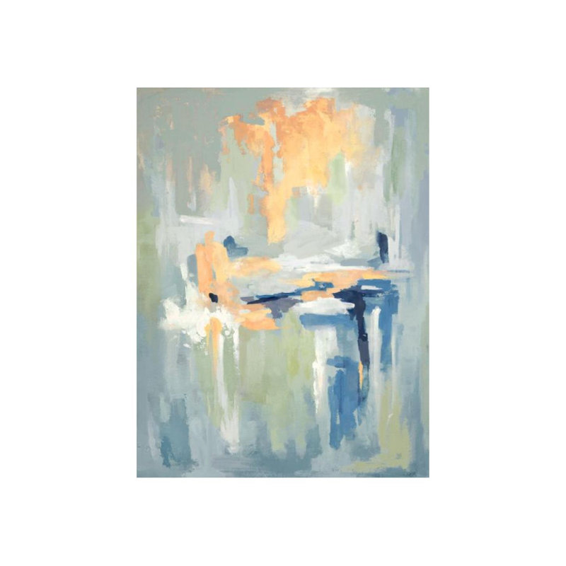 Gray Downs Print by Barclay Butera, 72" H x 54" W x 1.5" D, Image Brush Gel