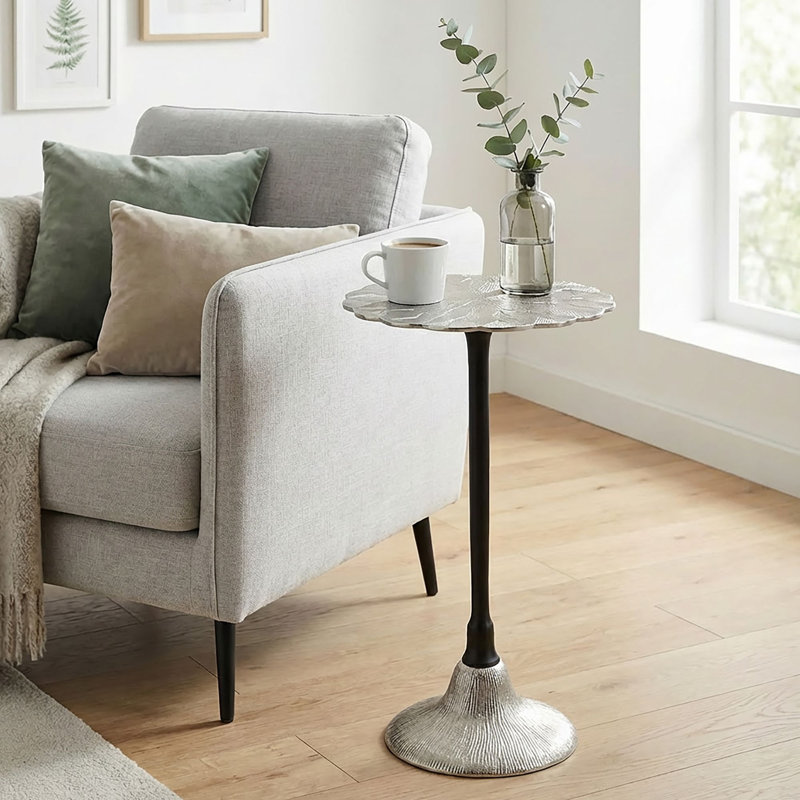 Pedestal End Table
