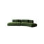 Demi-cercle vert olive avec canapé incurvé-106445597